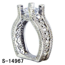 Fashion Jewelry Pure 925 Sterling Silver Diamond Ring